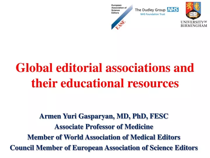 global editorial associations and their educational resources