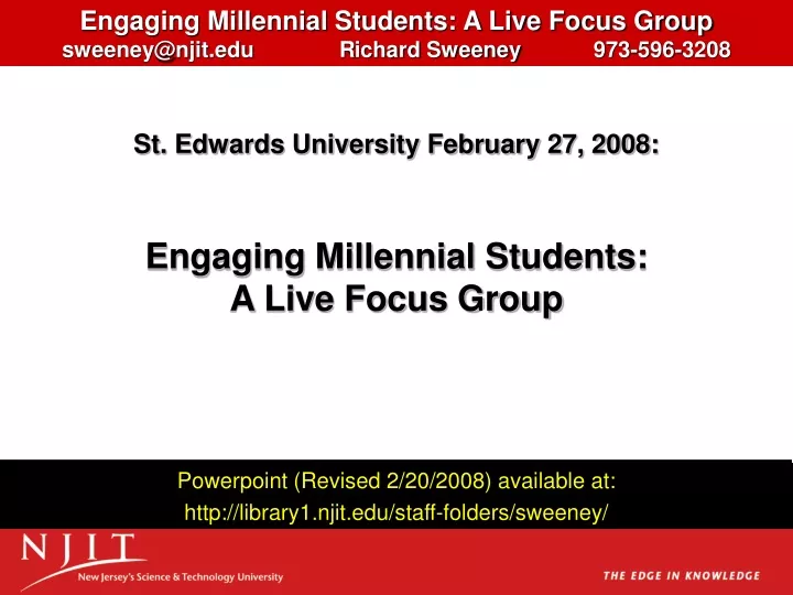 st edwards university february 27 2008 engaging