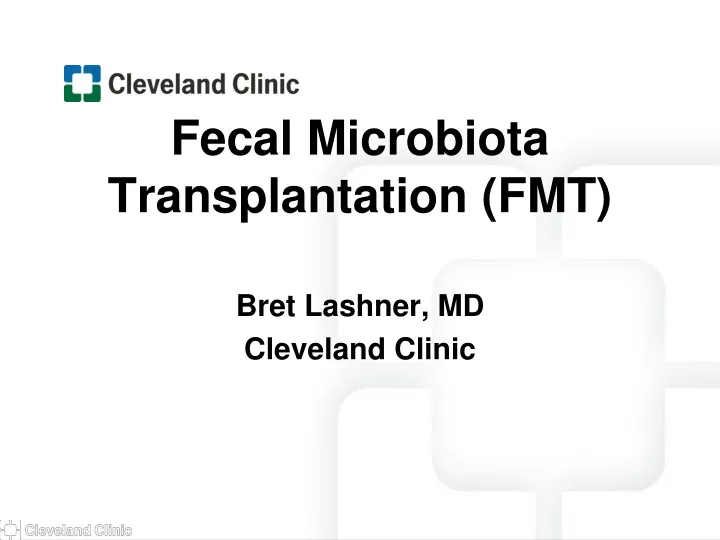 fecal microbiota transplantation fmt