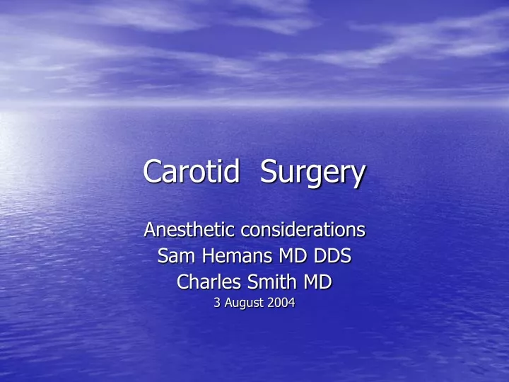 carotid surgery