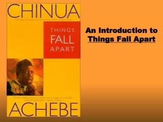 An Introduction to  Things Fall Apart