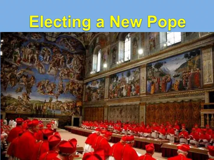 electing a new pope