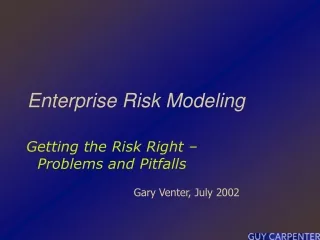 Enterprise Risk Modeling