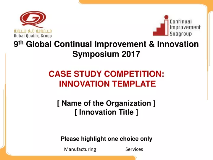 9 th global continual improvement innovation