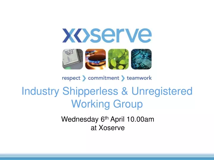 industry shipperless unregistered working group