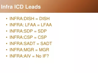 Infra ICD Leads