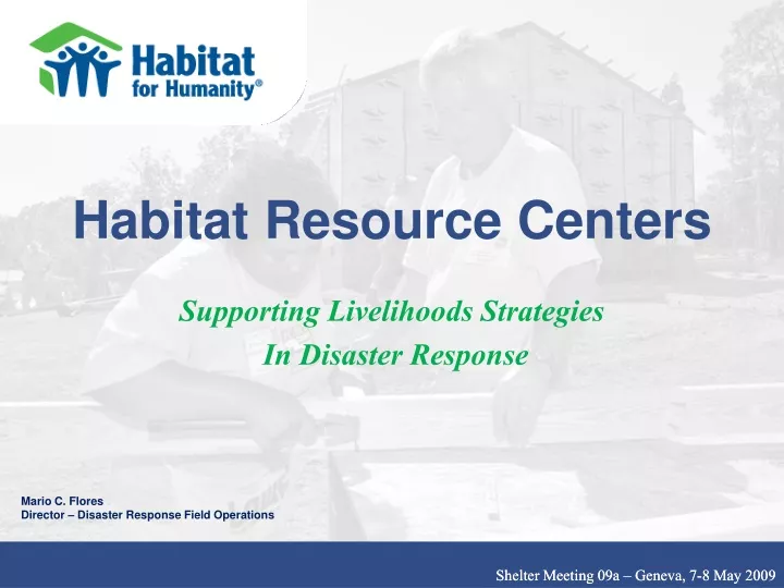 habitat resource centers