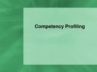 Competency Profiling