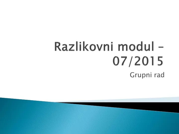 razlikovni modul 07 2015