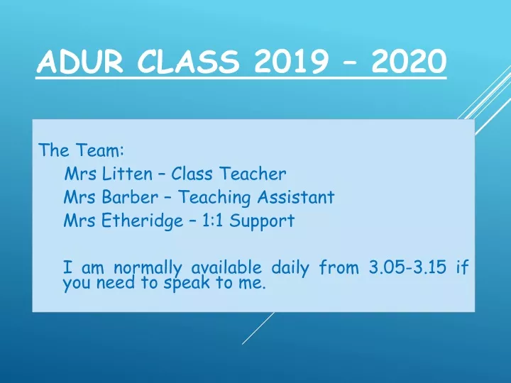 adur class 2019 2020