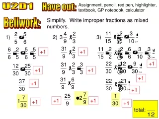 Assignment, pencil, red pen, highlighter, textbook, GP notebook, calculator