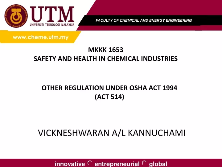mkkk 1653 safety and health in chemical industries