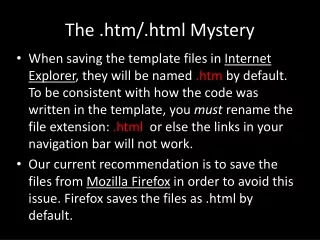 The .htm/.html Mystery