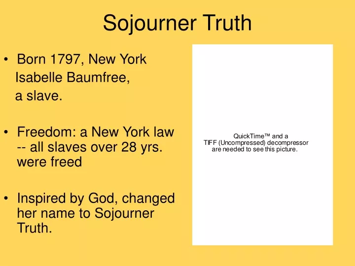 sojourner truth