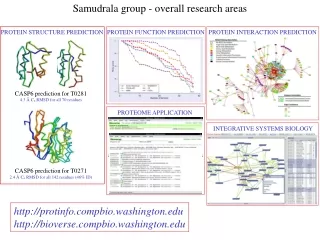 Samudrala group - overall research areas