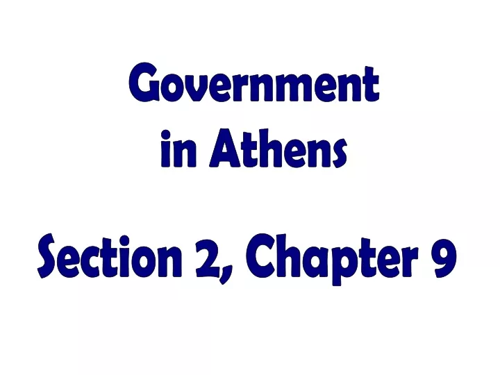 government in athens