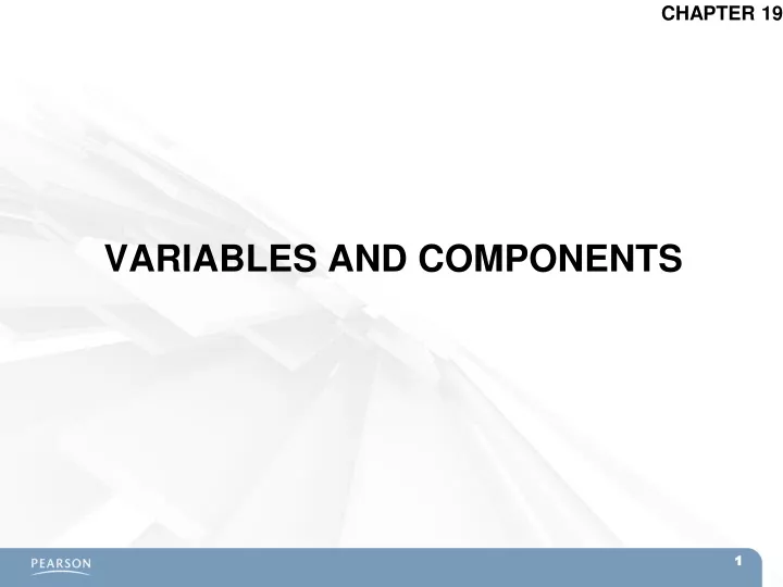 variables and components