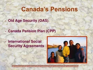 Canada’s Pensions