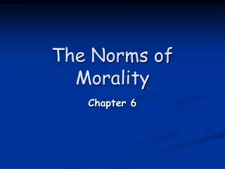 The Norms of Morality