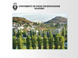 UNIVERSITY OF FOOD TECHNOLOGIES PLOVDIV
