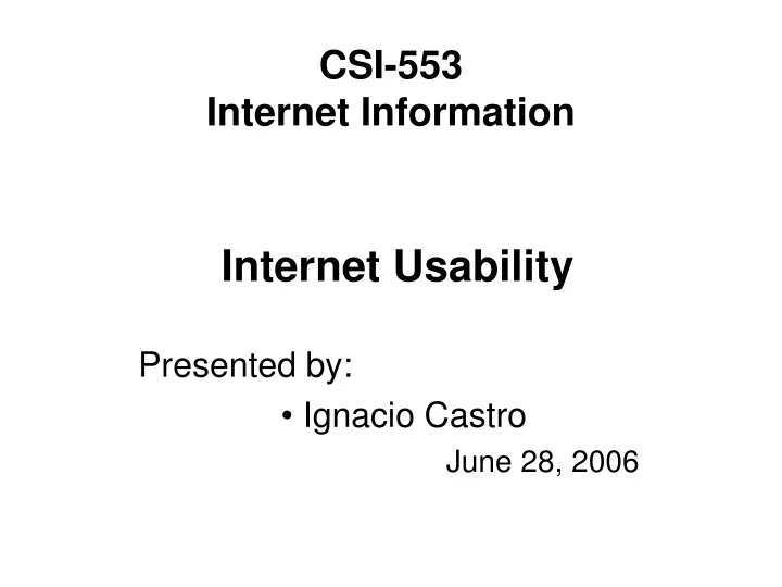 csi 553 internet information