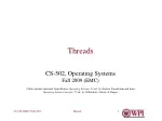 Threads in Operating Systems - slide 1