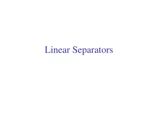 Linear Separators