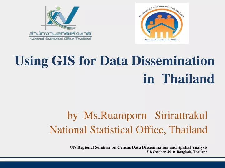 using gis for data dissemination in thailand