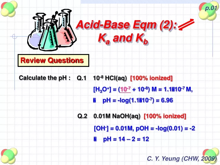 acid base eqm 2 k a and k b