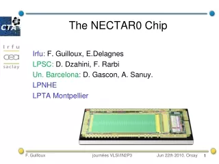 The NECTAR0 Chip Irfu:  F. Guilloux, E.Delagnes LPSC:  D. Dzahini, F. Rarbi