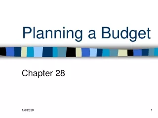 Planning a Budget