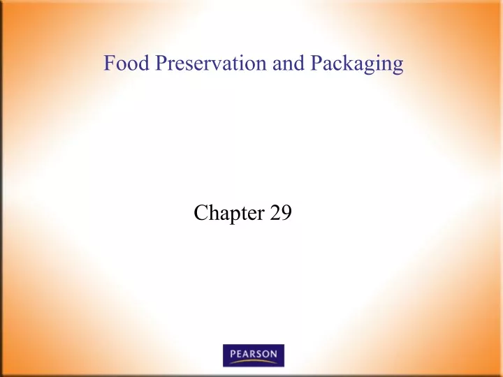food preservation and packaging