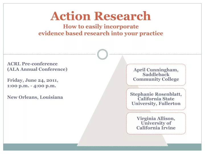 action research how to easily incorporate evidence based research into your practice