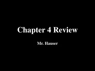 Chapter 4 Review