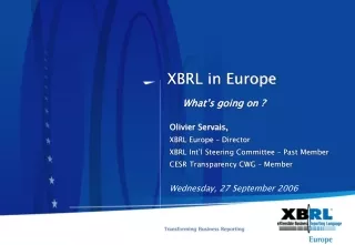 XBRL in Europe