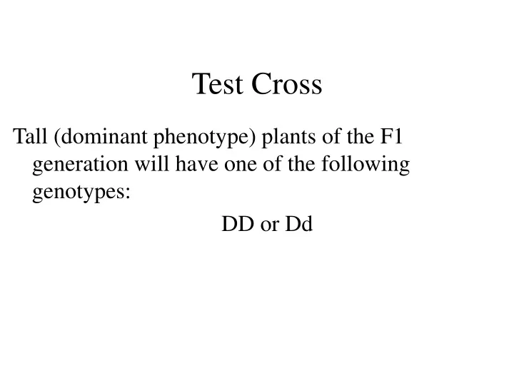 test cross