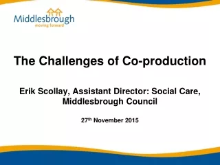 The Challenges of Co-production