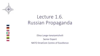 Lecture 1.6. Russian Propaganda