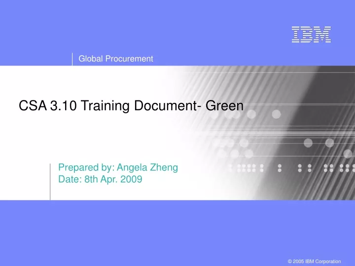 csa 3 10 training document green
