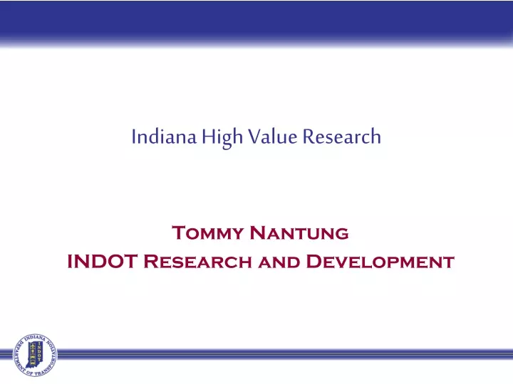 indiana high value research
