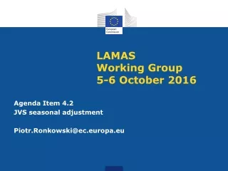 LAMAS  Working Group  5-6 October 2016