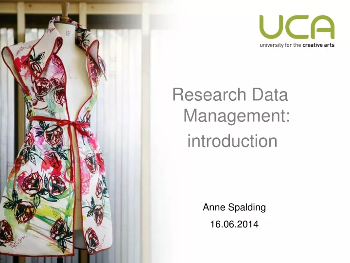 research data management introduction