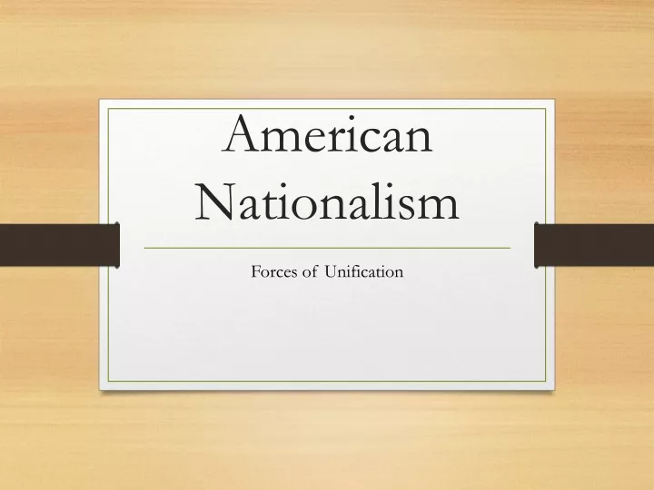 american nationalism