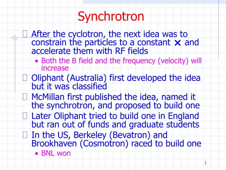 synchrotron