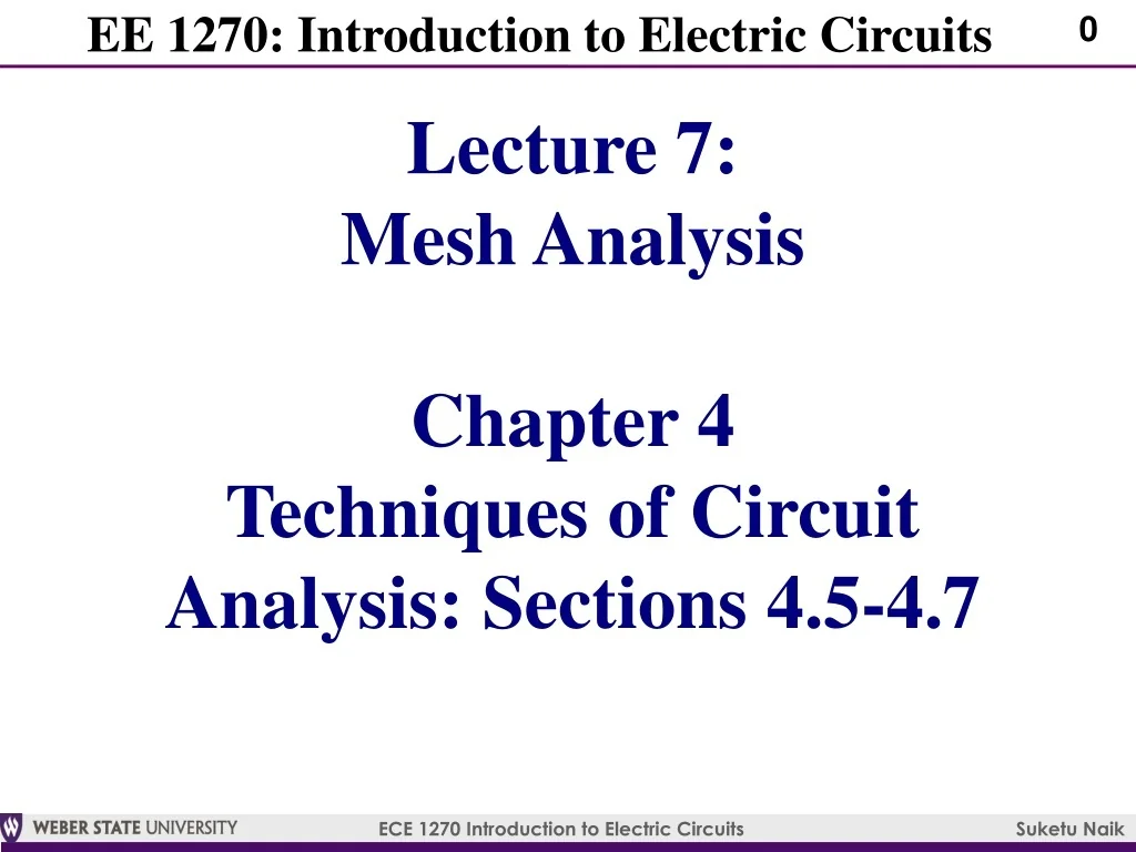 PPT - Electric Circuits Mesh Analysis Techniques PowerPoint ...