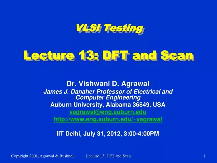 vlsi testing lecture 13 dft and scan