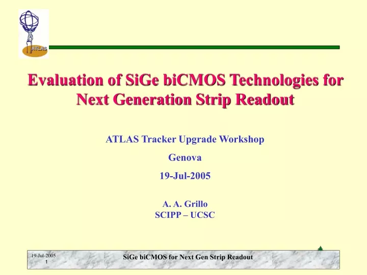 evaluation of sige bicmos technologies for next