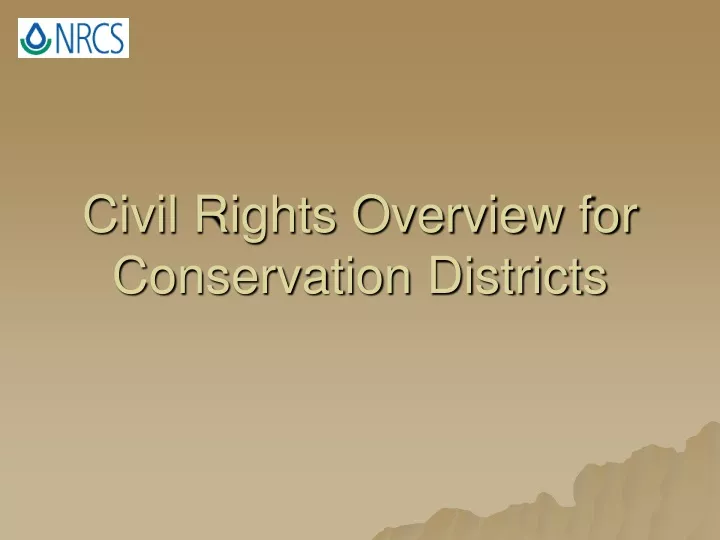 civil rights overview for conservation districts