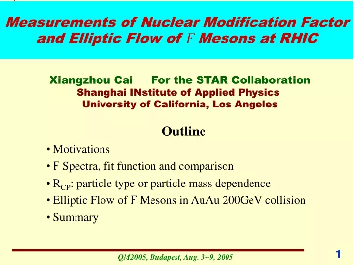 measurements of nuclear modification factor and elliptic flow of f mesons at rhic