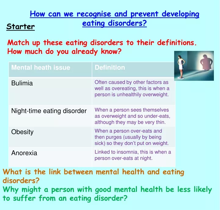 how can we recognise and prevent developing